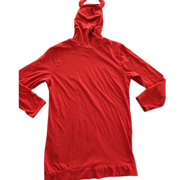 Joe Boxer Nightgown Womens Medium Always Naughty Hood devil Horns Halloween READ - Picture 2 of 9